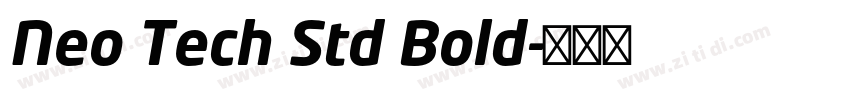 Neo Tech Std Bold字体转换